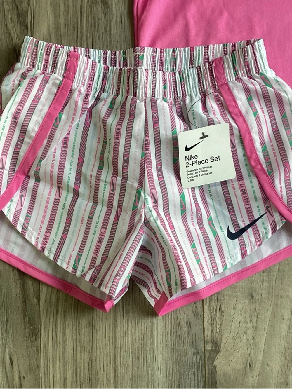 Nike Girls' Dri-FIT Shorts set size 4(NWT) ~PRICE IS FIRM, NO OFFERS~ - Picture 2 of 5